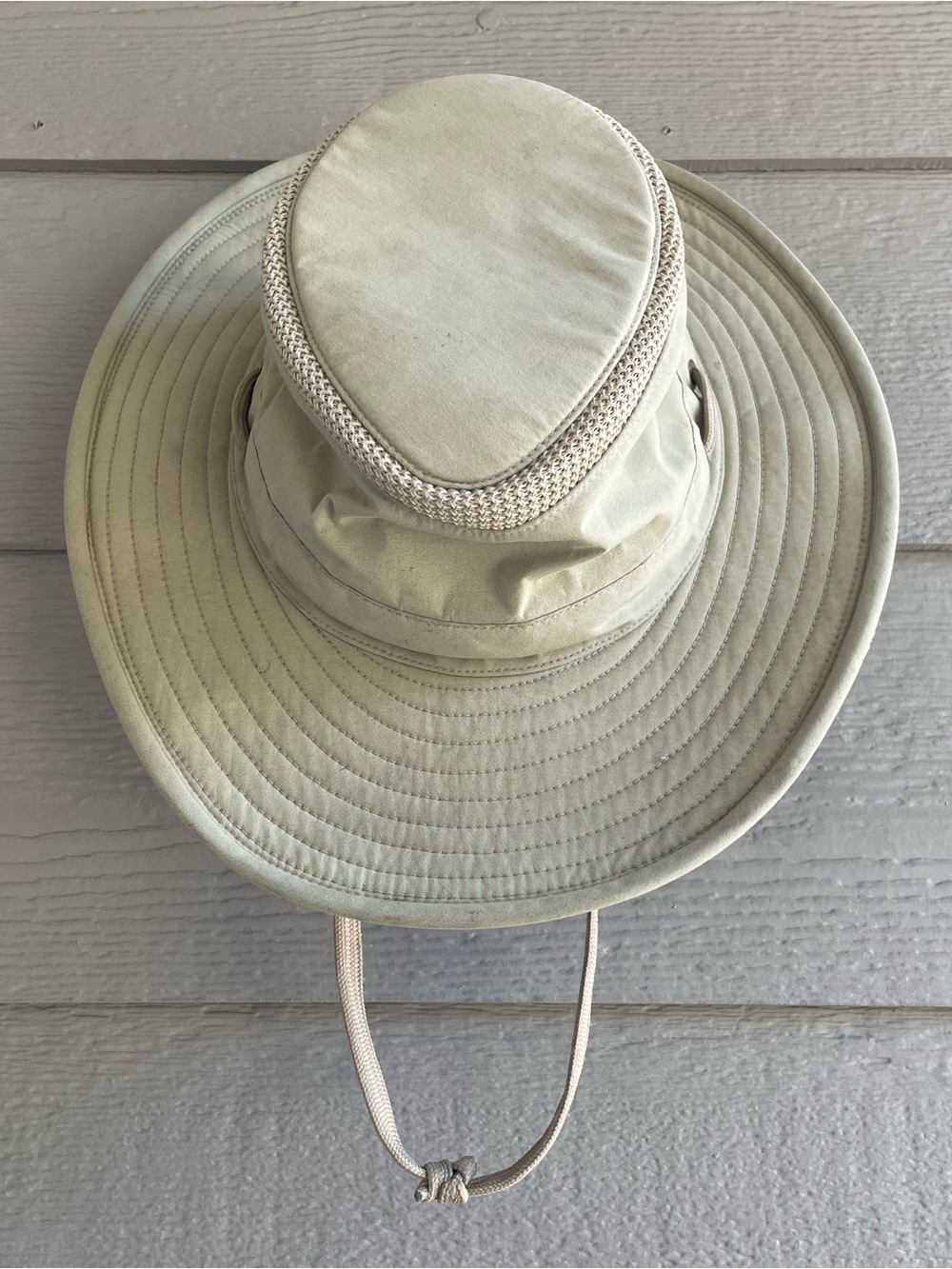 Tilley Endurables The Airflo Sun Hat LTM6 Khaki Cream Tan Size 7 1/8 Safari 57cm